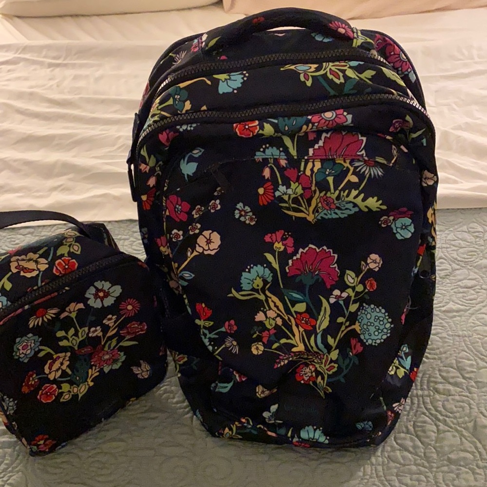 Vera Bradley Large Backpack and matching lunch kit